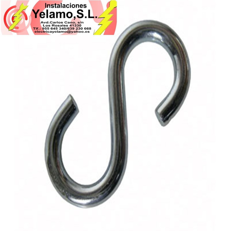 GANCHO EN S 70 MM 10 UNIDADES