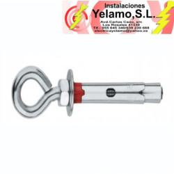 ANCLAJE METÁLICO ARGOLLA 6 X 45  MM 10 UNIDADES