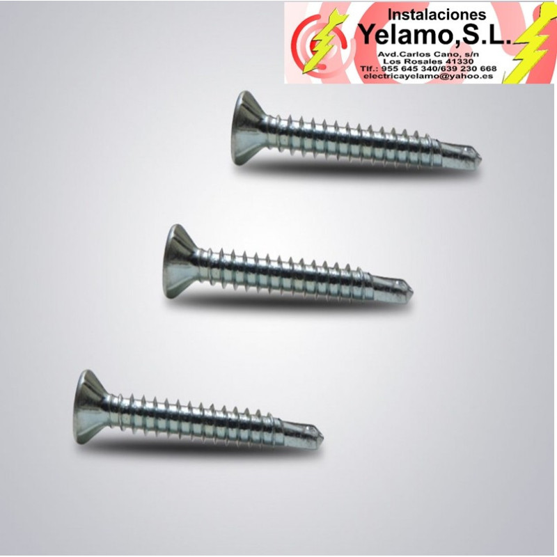 TORNILLO ROSCA CHAPA CABEZA AVELLANADA 4.2 X 16 MM 100 UNIDADES