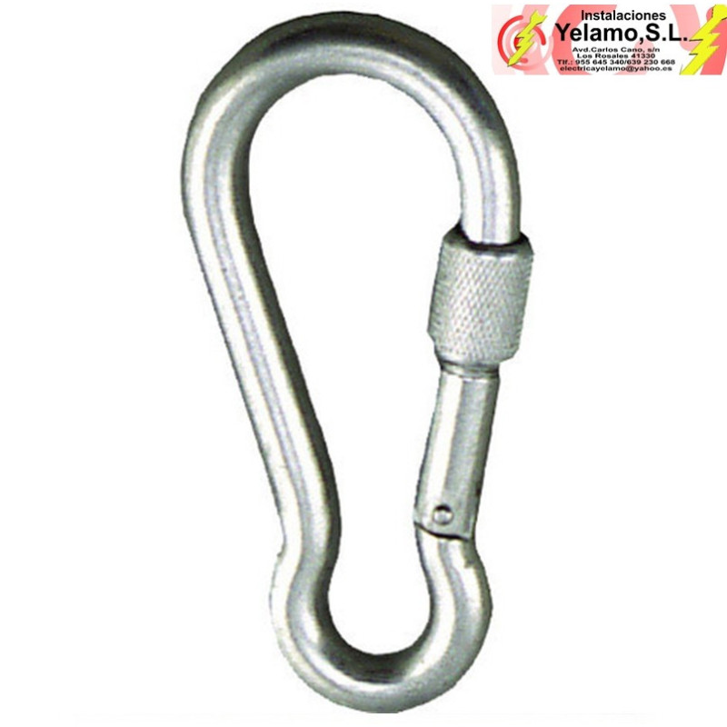 MOSQUETÓN SEGURIDAD 80 MM 5 UNIDADES