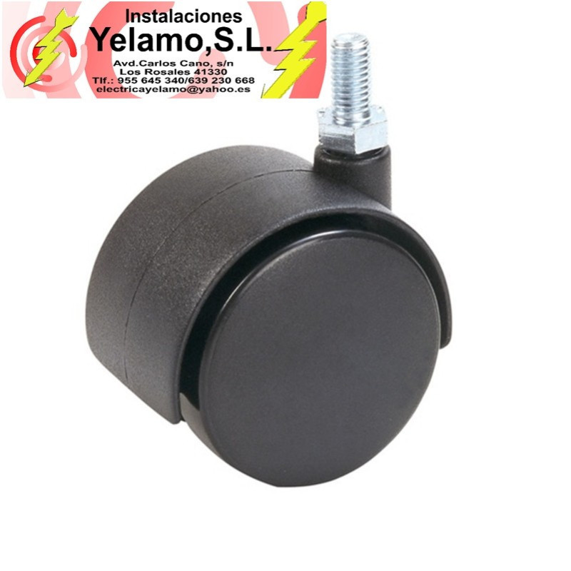 RUEDA ESPIGA ROSCA MÉTRICA  6 30 MM 2 UNIDADES