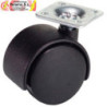 RUEDA CON SOPORTE PLACA 40 MM 2 UNIDADES
