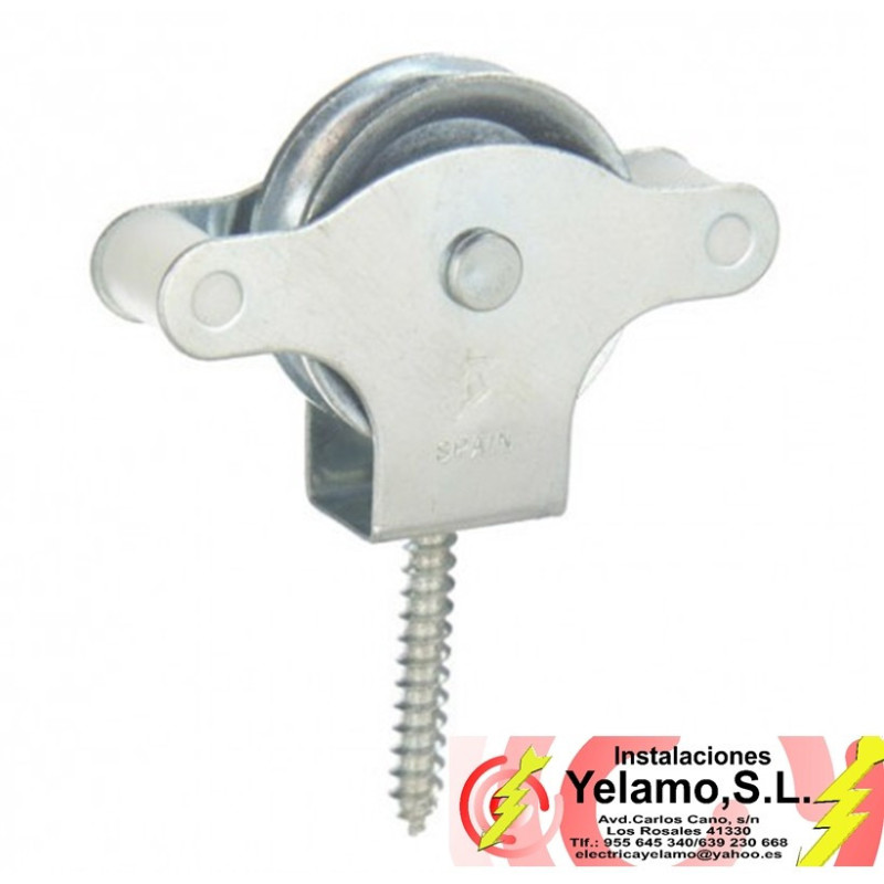 POLEA TENDEDERO TIRAFONDO 2 UNIDADES