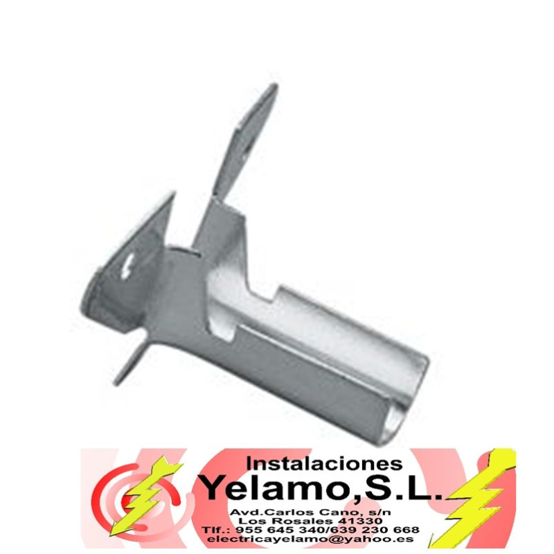 SOPORTE TUCO CORTINA RECTO 4 CM 2 UNIDADES