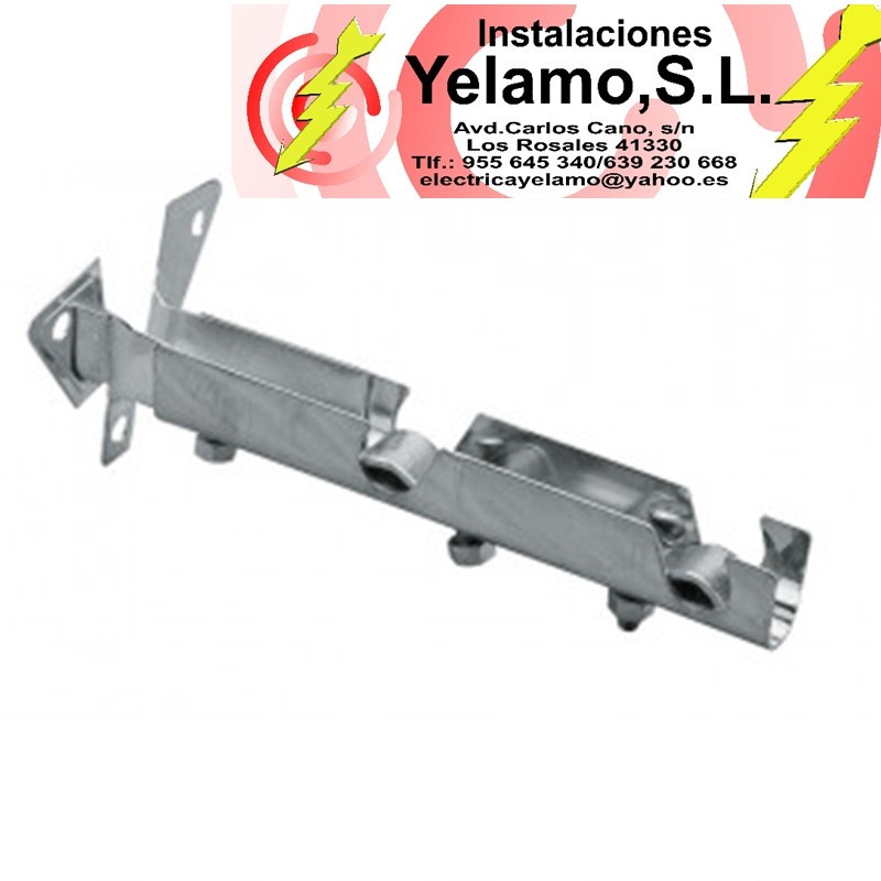 SOPORTE TUBO CORTINA DOBLE 2 UNIDADES