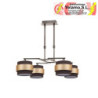 LAMPARA 4DH BREMEN CROMO/BLA-PL 4XE14 REGX60D