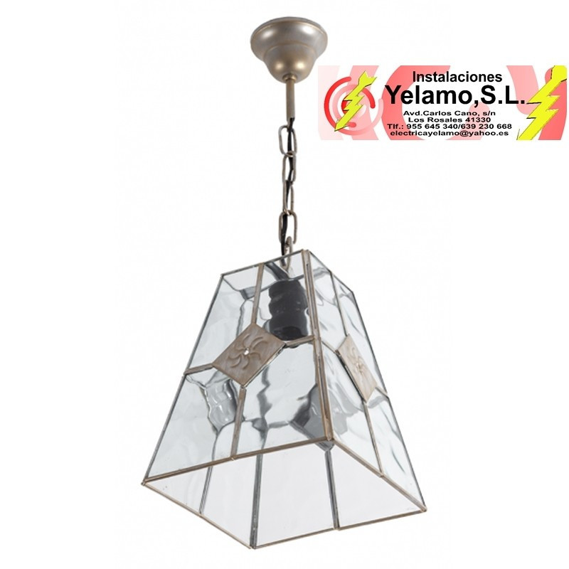 COLGANTE ESTEPA ORO 1XE27 30X20X20