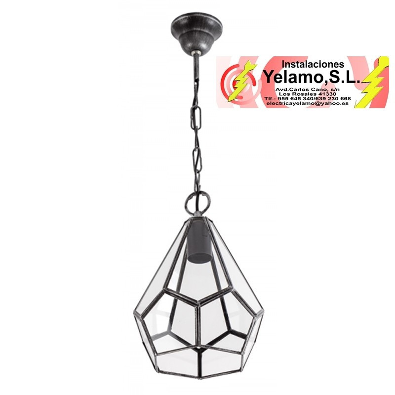 COLGANTE OSUNA COBRE 1XE27 27X20X20