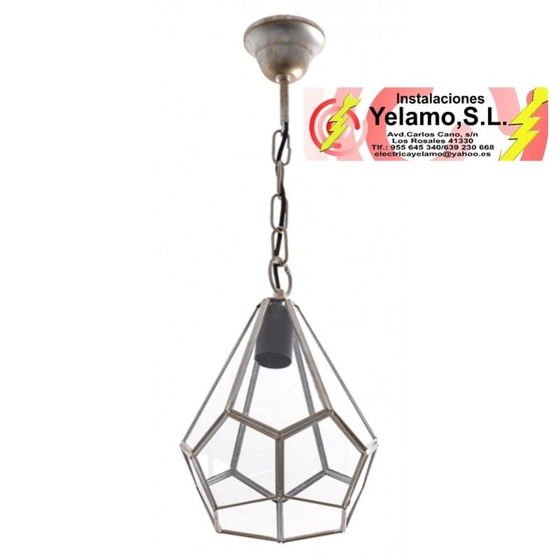 COLGANTE OSUNA ORO 1XE27 27X20X20