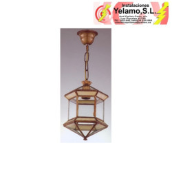 FAROL GRANADINO HEXAGONAL OPALINA 1XE27 28X20