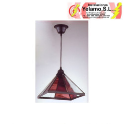 COLGANTE FAROL PIRAMIDE VIOLETA 1XE27 REGX27