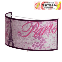 APLIQUE EIFFEL PLATA 1XE27 18X30 D