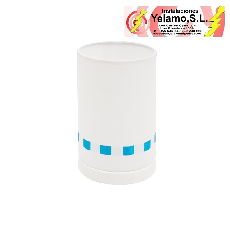 SOBREMESA LACITO AZUL 1XE27 22X13D