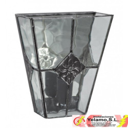 APLIQUE ESTEPA PLATA 1XE27 25X20X12