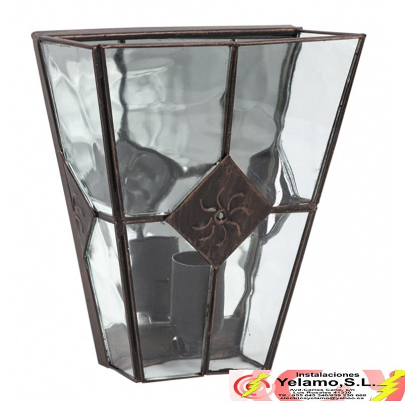 APLIQUE ESTEPA COBRE 1XE27 25X20X12