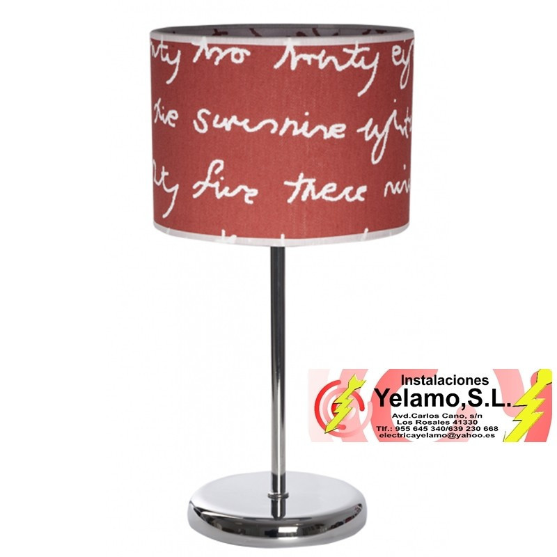 SOBREMESA LETTERS ROJO/BLANCO 1XE14 43X20D