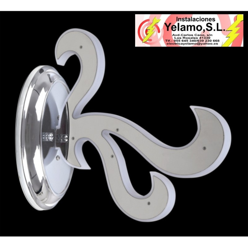 APLIQUE LED FUEGO 1 L CROMO 9W 360LM 4000K 23X12X26,5cm