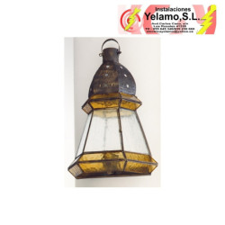 APLIQUE GRANDE 1 L. AMBAR/CUERO 45X30