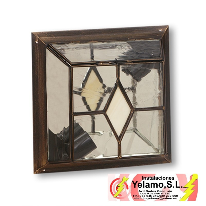 PLAFON PEQUEÑO CALIFA 1LXE27 BEIS (11X26X26)