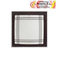 PLAFON AMET WENGUE 2XE27 (32X32X6)