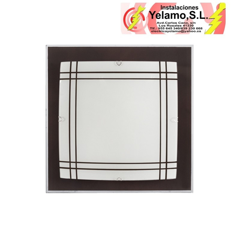 PLAFON AMET WENGUE 2XE27 (32X32X6)