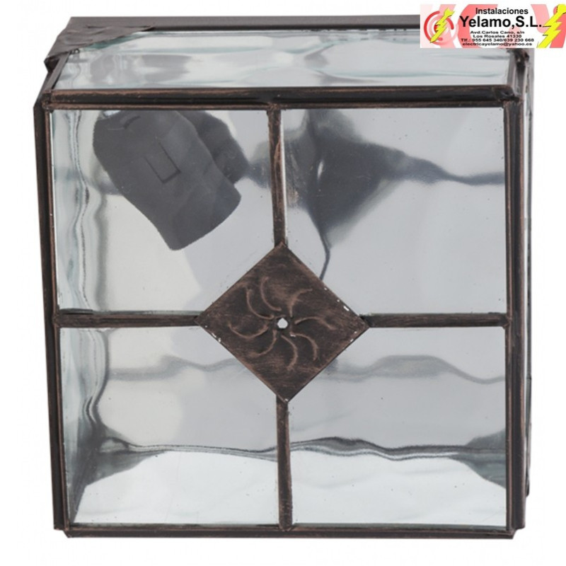 PLAFON ESTEPA COBRE 1XE27 20X20X11