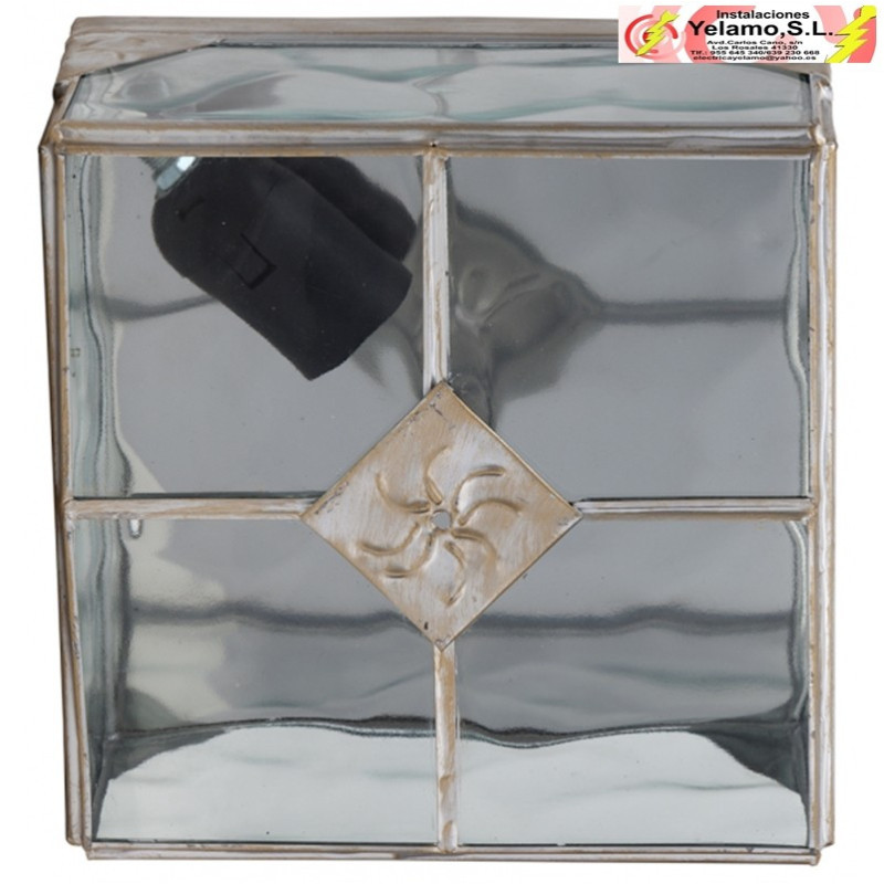 PLAFON ESTEPA ORO 1XE27 20X20X11