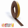BURLETE BAJO PUERTA FLEXIBLE 25mm 6m MARRON