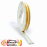 Burlete puert y vent. Tipo "P".Adhes.9x5,5mm x 6m Blanco. Caja-display 1 rollo