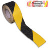 Cinta Antideslizante adhesiva. 40 mm x 5 m Negro-Amarillo. Blister 1 roll