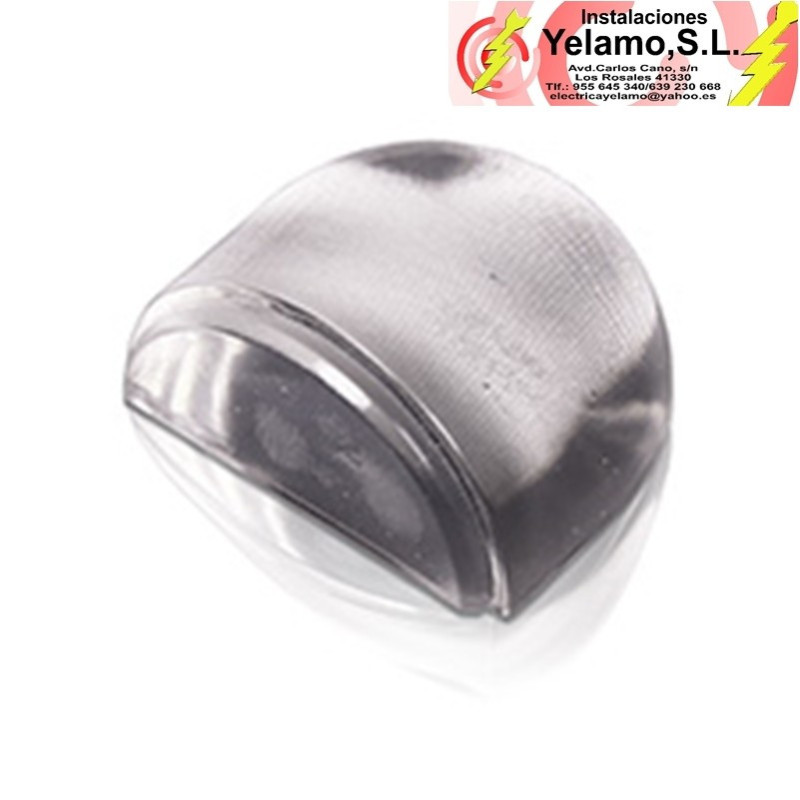 Tope Metacrilato Ovalado.Goma transparente.Adhesiv Transparente. Blister 1 ud.