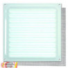 REJILLA 15X15cm CON MOSQUITERA LACADO BLANCO. BLISTER 1 UNIDAD