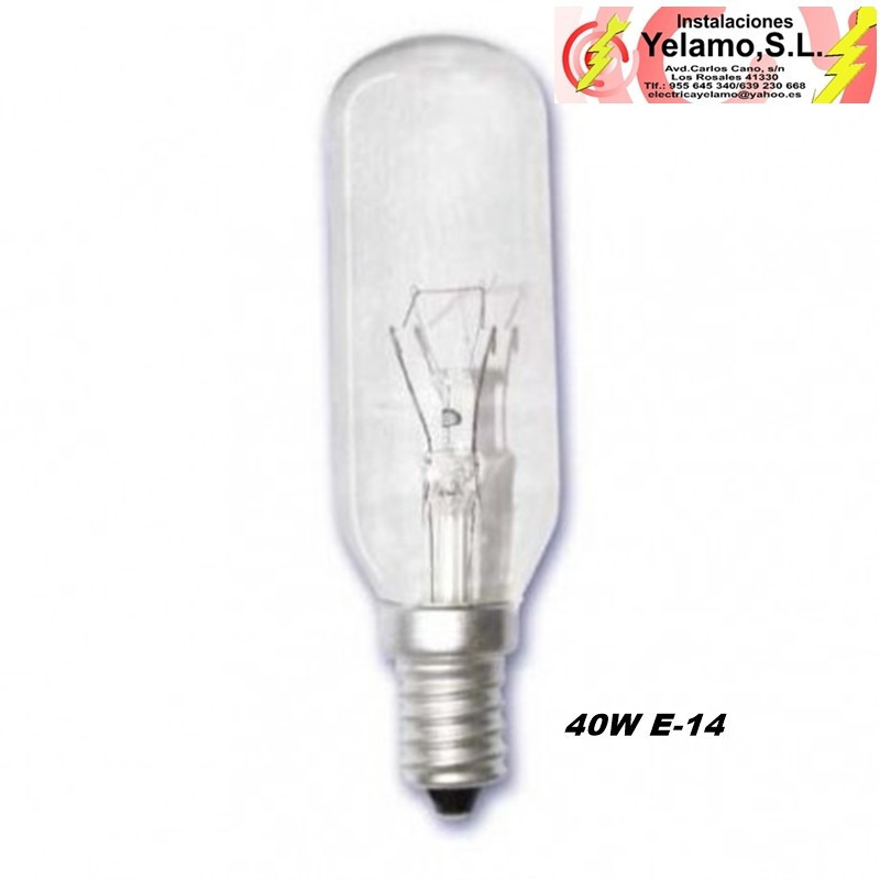 BOMBILLA TUBULAR 40W E-14