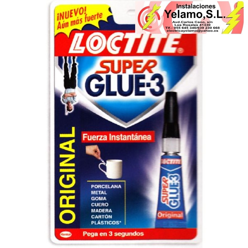 SUPER GLUE-3 LOCTITE 3 GRAMOS