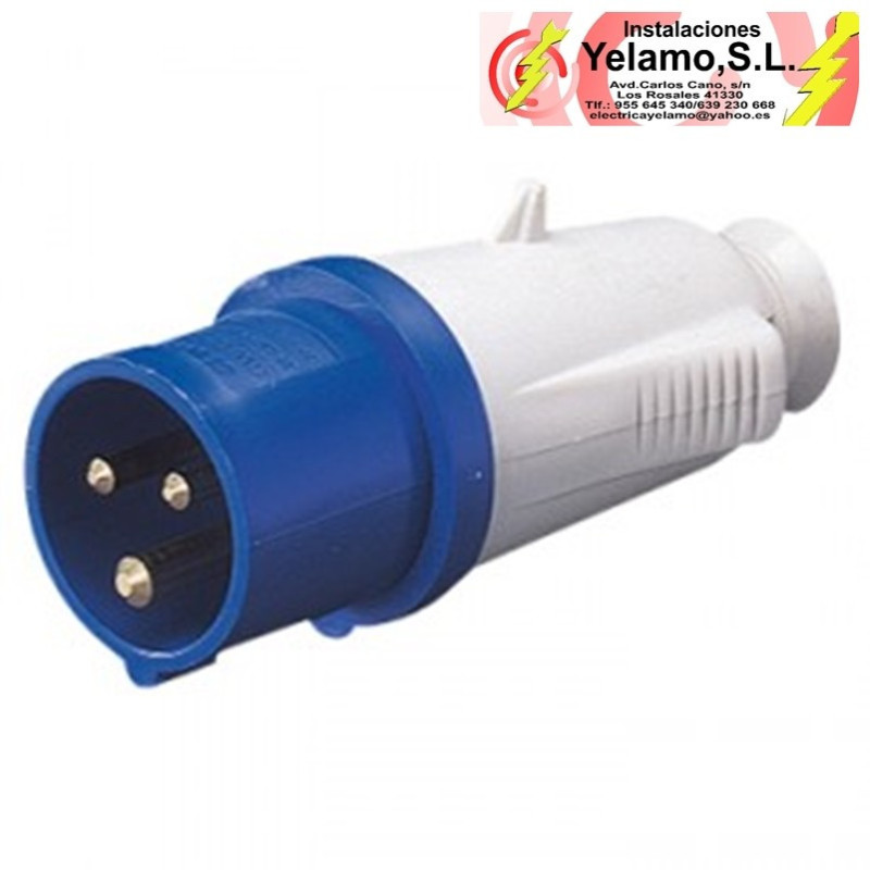 CLAVIJA CETAC  2P+T 16A AZUL
