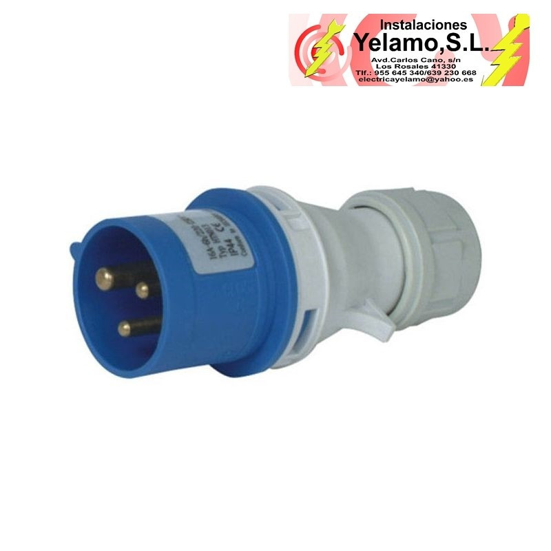 CLAVIJA CETAC 2P+T 32A AZUL