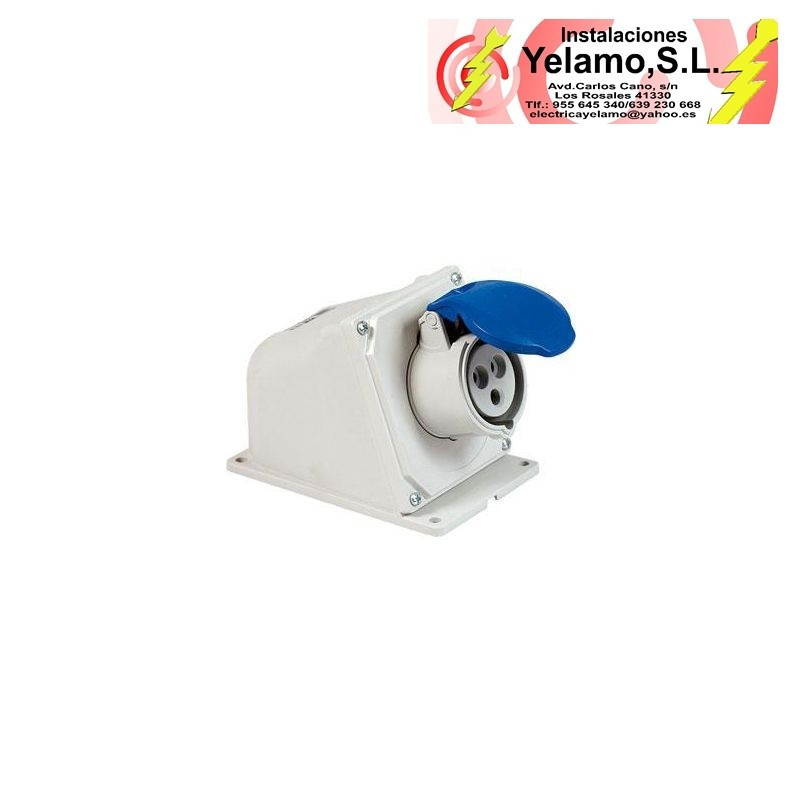 BASE MURAL CETAC  2P+T 16A AZUL