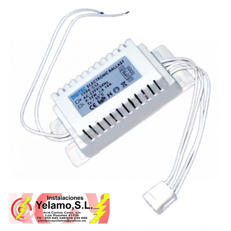 REACTANCIA ELECTRONICA TUBO REDONDO 22W