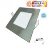 DOWNLIGHT LED 5W CUADRADO EMPOTRAR NIQUEL 6000K