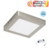 DOWNLIGHT LED  12W CUADRADO  SUPERFICIE  NIQUEL  6000K
