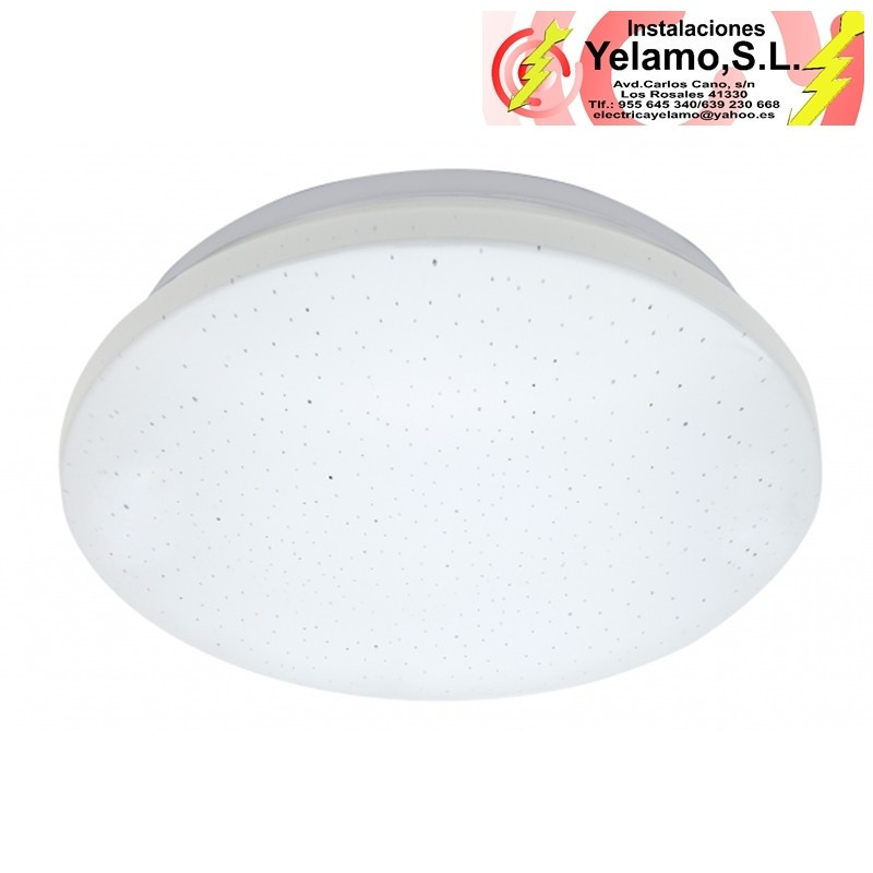 PLAFON 12W 3 TEMP. PALADIO BLANCO 960LM 28D.