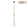 COLGANTE SOGA 1XE27 CUERDA DE CAÑAMO 150X10D
