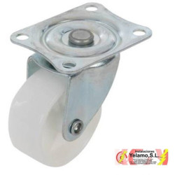RUEDA PLACA 484/30 PBL BLANCA 2 UNIDADES