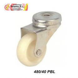 RUEDA TORNILLO 480/40 PBL BLANCA 2 UNIDADES