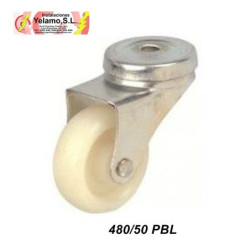 RUEDA TORNILLO 480/50 PBL BLANCA 2 UNIDADES