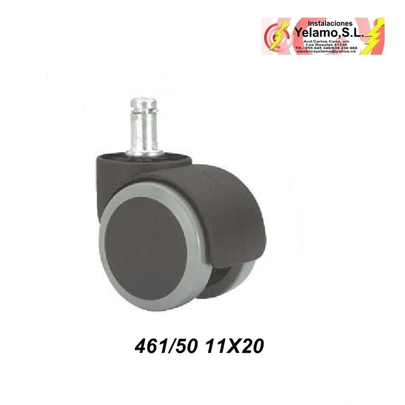 RUEDA ANILLA 461/50 NEGRA/GRIS 2 UNIDADES