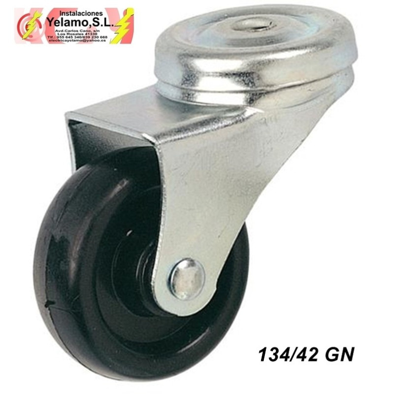 RUEDA TORNILLO 134/42 GN NEGRA 2 UNIDADES