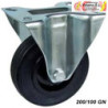 RUEDA PLACA FIJA 200/100 GN NEGRA