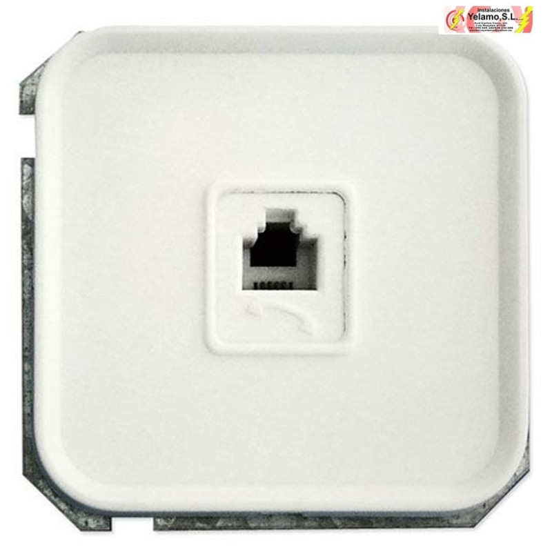 TOMA TELEFONO CEESE BLANCO 4 HILOS BLANCO