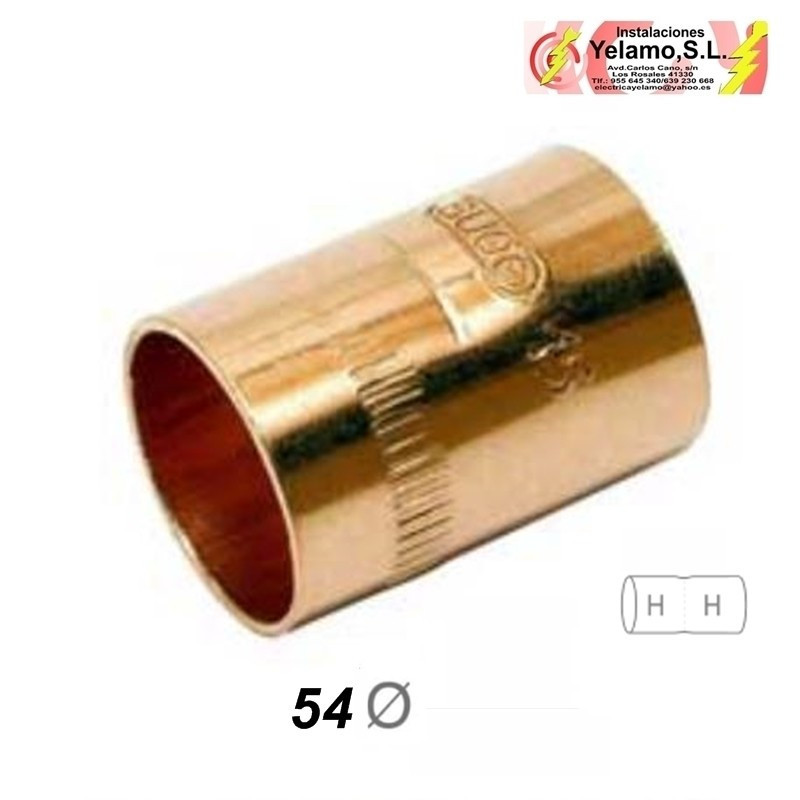 MANGUITO UNIÓN COBRE H-H 54MM